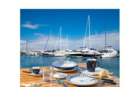 SET MULTIGLASS BLUE OCEAN