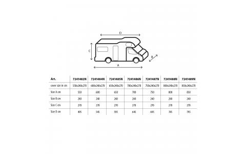 CAMPER COVER 6M