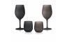 SET WINEGLASS BROWNSATIN