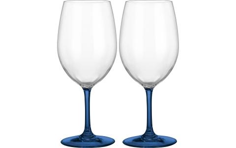 SET WINEGLASS THANGO BLUE