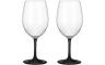 SET WINEGLASS THANGO BLACK & WHITE