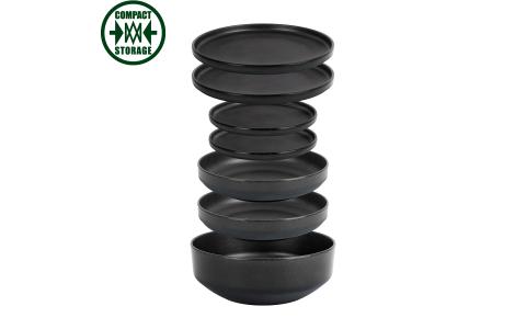 6 IN 1 ODETTE DOUBLE BLACK