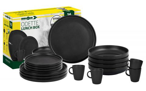 LUNCH BOX ODETTE DOUBLE BLACK