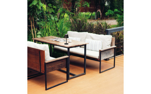 Salerno - Tischleuchte Sandschwarz - H20cm