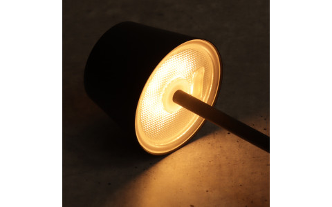 Roxi - Tischleuchte Sandgrau-  H27.5cm