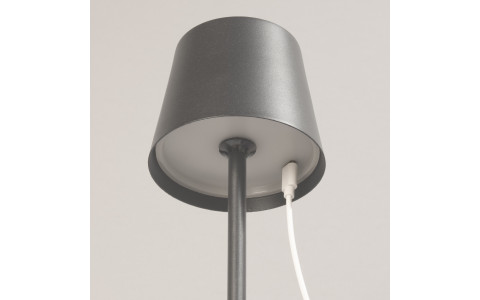 Roxi - Tischleuchte Sandgrau-  H27.5cm