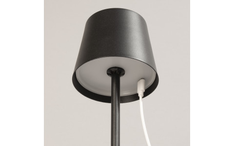 Roxi - Tischleuchte Sandschwarz -  H27.5cm