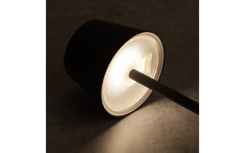 Salerno - Tischleuchte Grau-Braun - H20cm