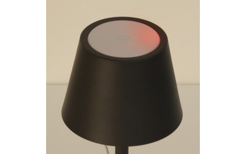 Salerno - Tischleuchte Grau-Braun - H20cm